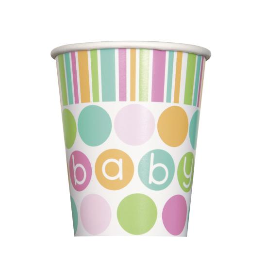 8 vasos - Pastel Baby Shower 8 vasos - Pastel Baby Shower