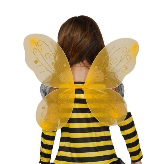 Alas de abejita amarilla para niña Alas de abejita amarilla para niña