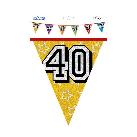 Banderines con número 40 Banderines con número 40