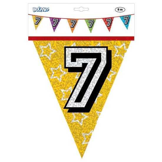 Banderines con número 7 Banderines con número 7