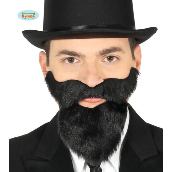 Barba y bigote negra adhesiva para hombre Barba y bigote negra adhesiva para hombre