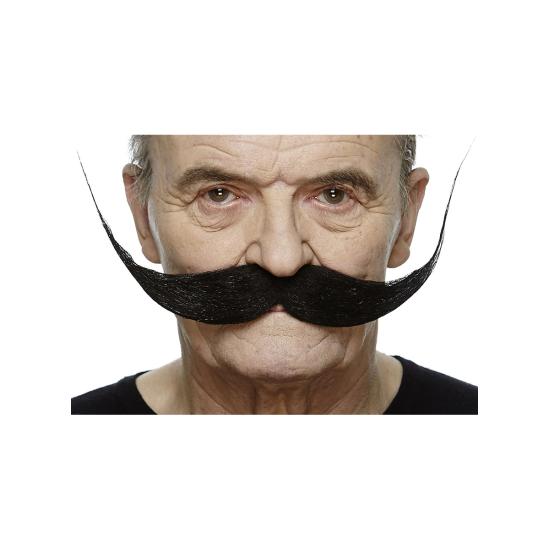 Bigote repeinado negro para hombre Bigote repeinado negro para hombre