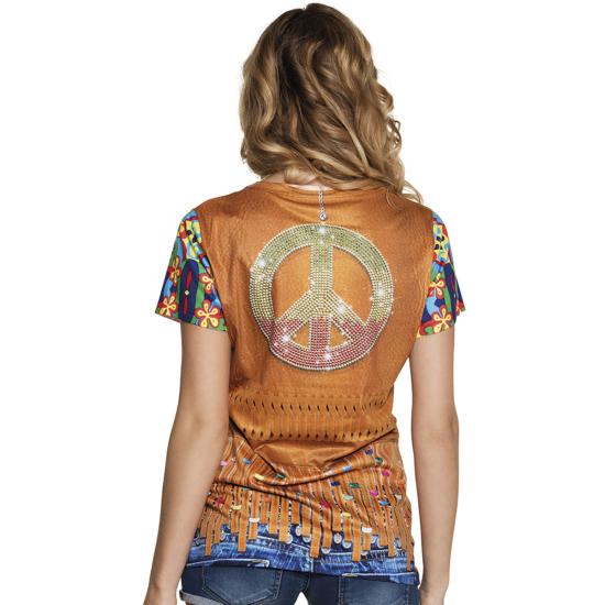 Camiseta de hippie flower power para mujer Camiseta de hippie flower power para mujer