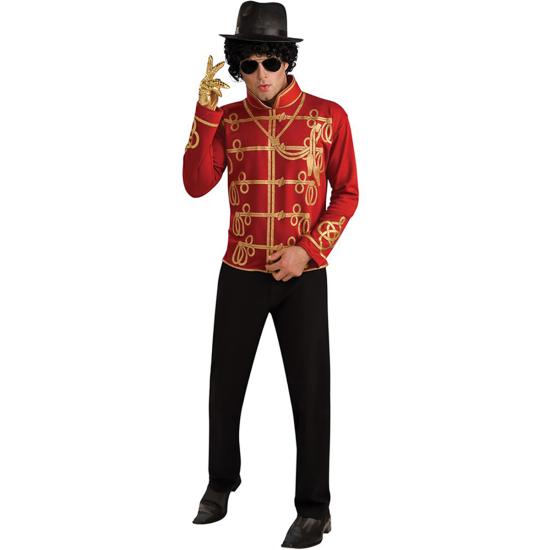 Chaqueta de Michael Jackson Militar roja para adulto Chaqueta de Michael Jackson Militar roja para adulto