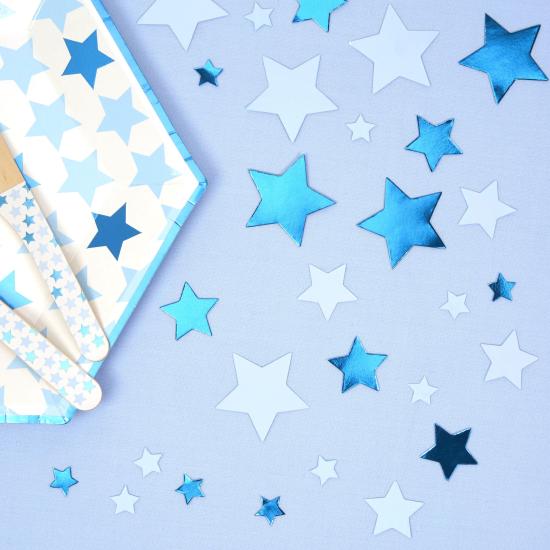 Confeti para mesa azul - Blue Star Confeti para mesa azul - Blue Star