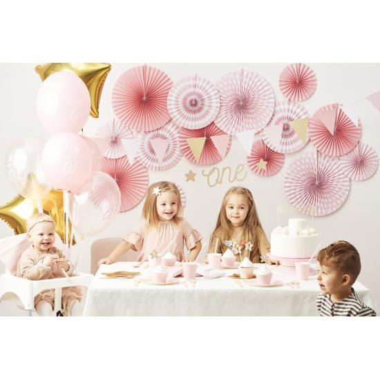 Decoración para tarta "1st Birthday" dorado - Pink 1st Birthday Decoración para tarta "1st Birthday" dorado - Pink 1st Birthday