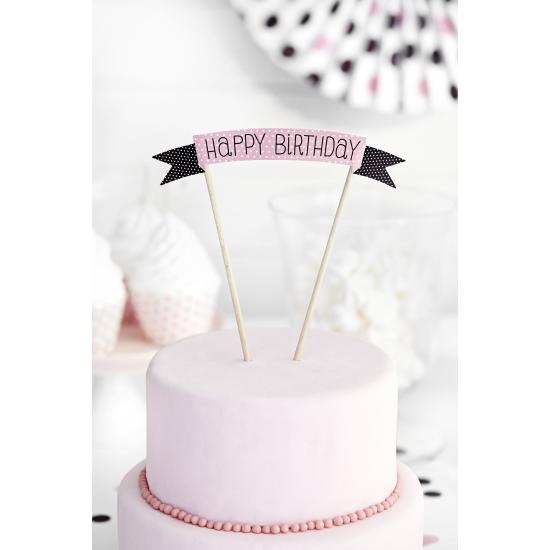 Decoración para tarta "Happy Birthday" - Sweets Decoración para tarta "Happy Birthday" - Sweets