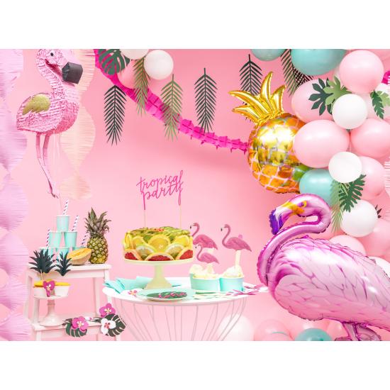 Decoración para tarta fucsia - Tropical Party Decoración para tarta fucsia - Tropical Party