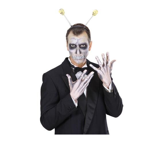 Diadema con antenas de calavera Diadema con antenas de calavera