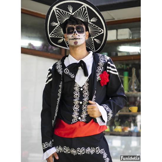 Disfraz Día de los Muertos señor Bones hombre Disfraz Día de los Muertos señor Bones hombre