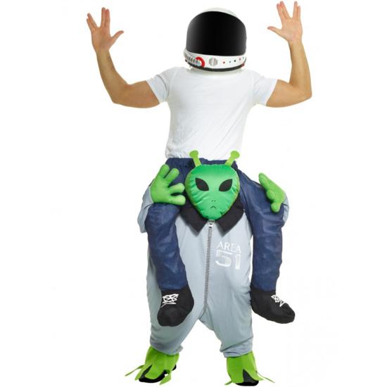 Disfraz a hombros de marciano para adulto Disfraz a hombros de marciano para adulto