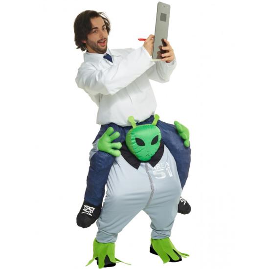 Disfraz a hombros de marciano para adulto Disfraz a hombros de marciano para adulto