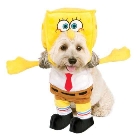 Disfraz de Bob Esponja para perro con capucha Disfraz de Bob Esponja para perro con capucha