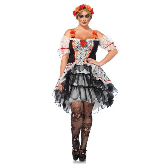 Disfraz de Catrina para mujer talla grande Disfraz de Catrina para mujer talla grande