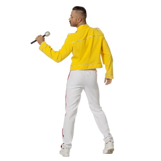 Disfraz de Freddie Mercury amarillo para hombre Disfraz de Freddie Mercury amarillo para hombre