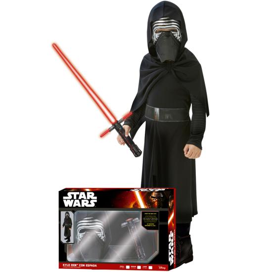 Disfraz de Kylo Ren con espada láser Episodio 7 para niño en caja Disfraz de Kylo Ren con espada láser Episodio 7 para niño en caja