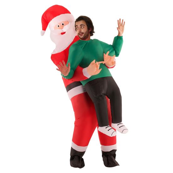 Disfraz de Papá Noel Pick Me Up hinchable para adulto Disfraz de Papá Noel Pick Me Up hinchable para adulto