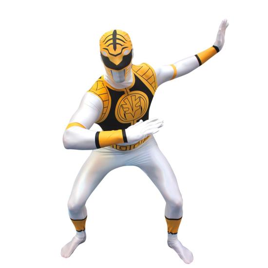 Disfraz de Power Ranger Blanco Morphsuit Disfraz de Power Ranger Blanco Morphsuit