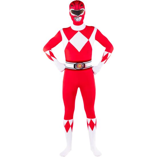 Disfraz de Power Ranger rojo segunda piel Disfraz de Power Ranger rojo segunda piel