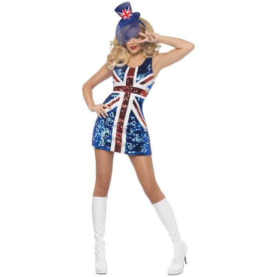Disfraz de Bandera Inglesa Sexy para mujer Disfraz de Bandera Inglesa Sexy para mujer
