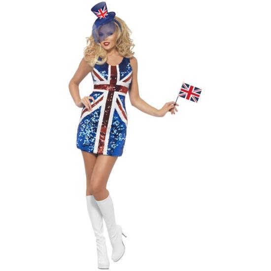 Disfraz de Bandera Inglesa Sexy para mujer Disfraz de Bandera Inglesa Sexy para mujer