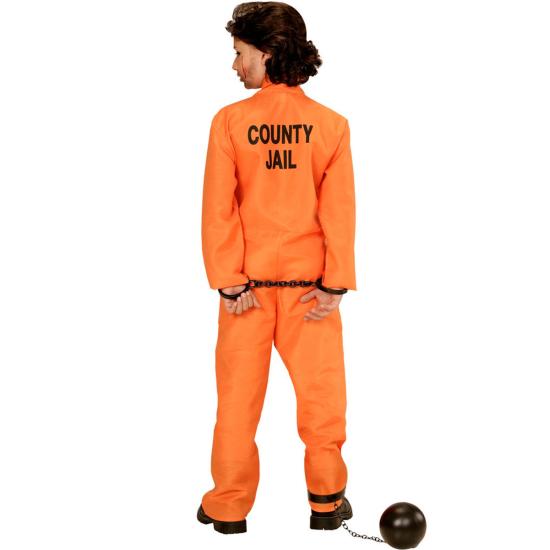Disfraz de Convicto Infantil – Mono Naranja de Preso para Niños Disfraz de Convicto Infantil – Mono Naranja de Preso para Niños