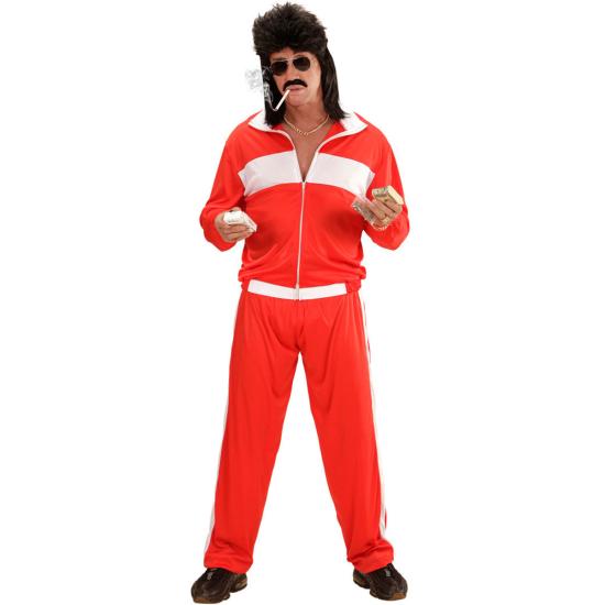 Disfraz de deportista rojo para hombre Disfraz de deportista rojo para hombre