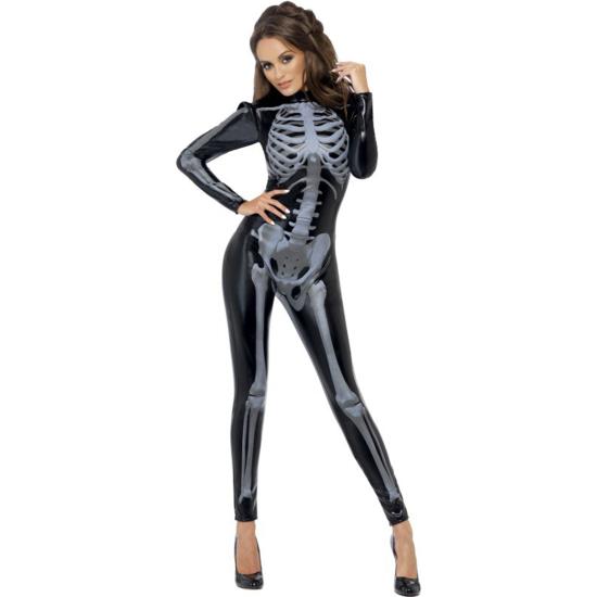 Disfraz de esqueleto Fever segunda piel para mujer Disfraz de esqueleto Fever segunda piel para mujer