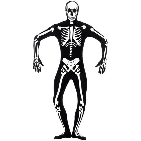 Disfraz de esqueleto brillante en la oscuridad segunda piel Disfraz de esqueleto brillante en la oscuridad segunda piel