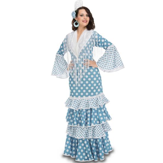 Disfraz Flamenca Turquesa para adulta Disfraz Flamenca Turquesa para adulta