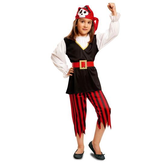 Disfraz de pirata calavera para niña Disfraz de pirata calavera para niña