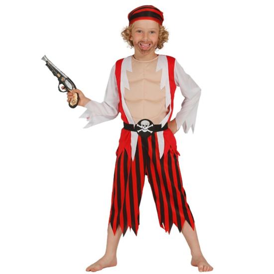 Disfraz de pirata rojo para niño ^ Disfraz de pirata rojo para niño ^