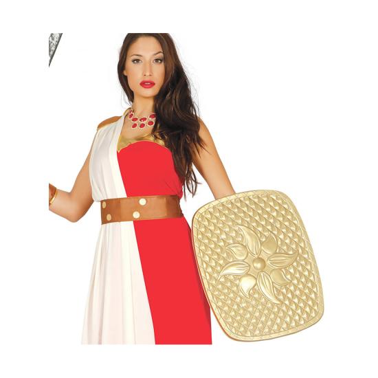 Escudo romano dorado para adulto Escudo romano dorado para adulto