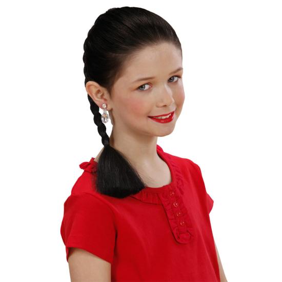 Extensión trenza morena para niña Extensión trenza morena para niña