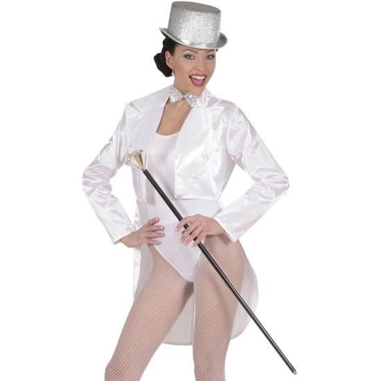 Frac blanco de raso para mujer Frac blanco de raso para mujer