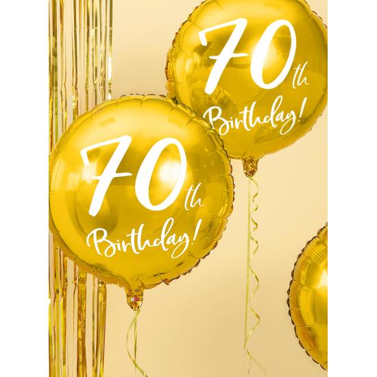 Globo 70 th Birthday dorado (45 cm) Globo 70 th Birthday dorado (45 cm)
