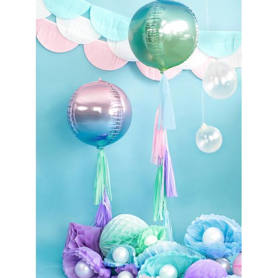 Globo con forma de bola azul y violeta iridiscente - Iridescent Mermaid Globo con forma de bola azul y violeta iridiscente - Iridescent Mermaid