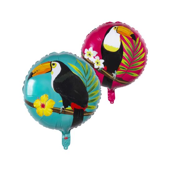 Globo de foil con tucán dos colores (45 cm) - Toucan Party Globo de foil con tucán dos colores (45 cm) - Toucan Party