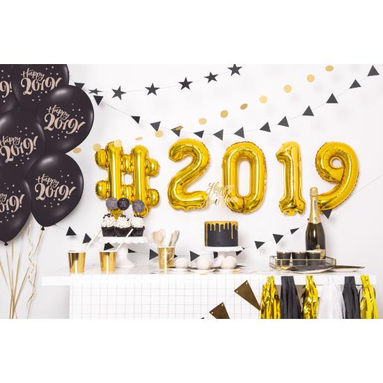 Globo foil "2" dorado (35 cm) Globo foil "2" dorado (35 cm)