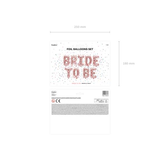 Globo foil "Bride to be"oro rosa Globo foil "Bride to be"oro rosa