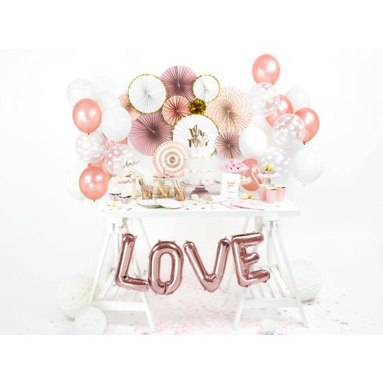 Globo foil letra E oro rosa (35 cm) Globo foil letra E oro rosa (35 cm)