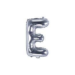 Globo foil letra E plateado (35 cm)