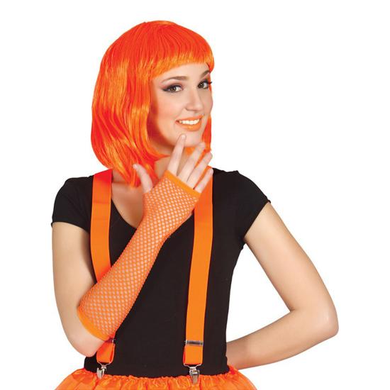 Guante malla naranja neón Guante malla naranja neón