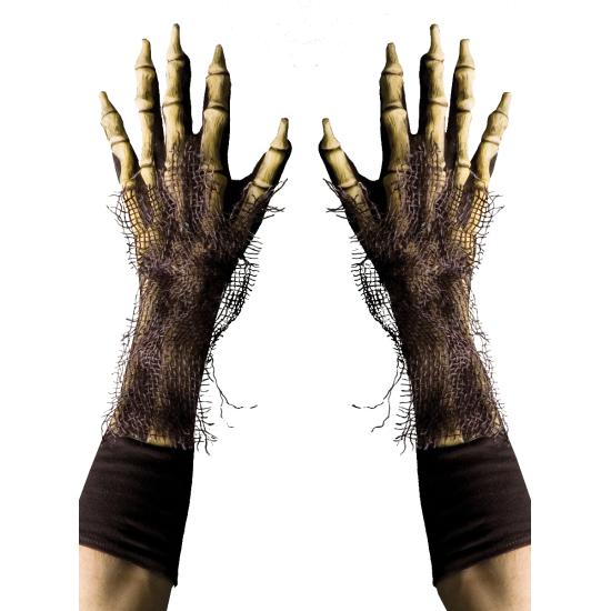Guantes de esqueleto peludo para adulto Guantes de esqueleto peludo para adulto