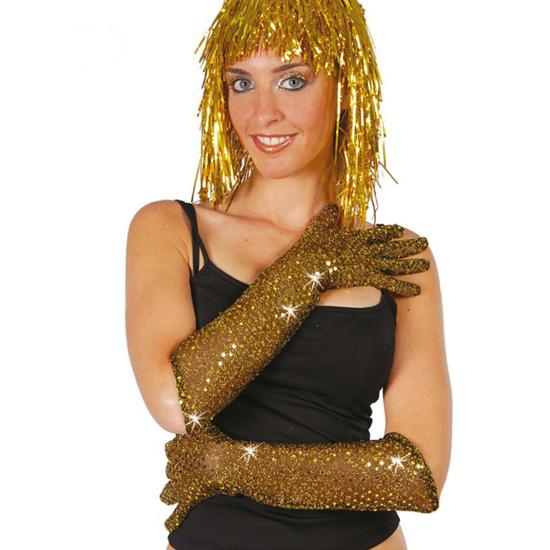 Guantes de lentejuelas dorados Guantes de lentejuelas dorados