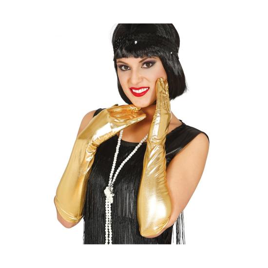 Guantes dorados para adulto largos Guantes dorados para adulto largos