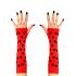 Guantes largos de mariquita para mujer