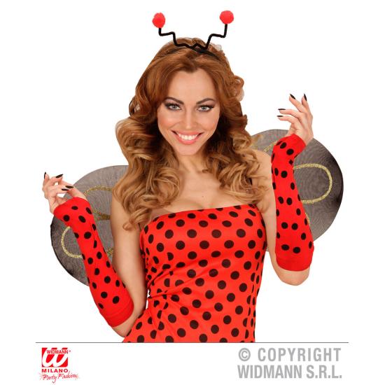 Guantes largos de mariquita para mujer Guantes largos de mariquita para mujer