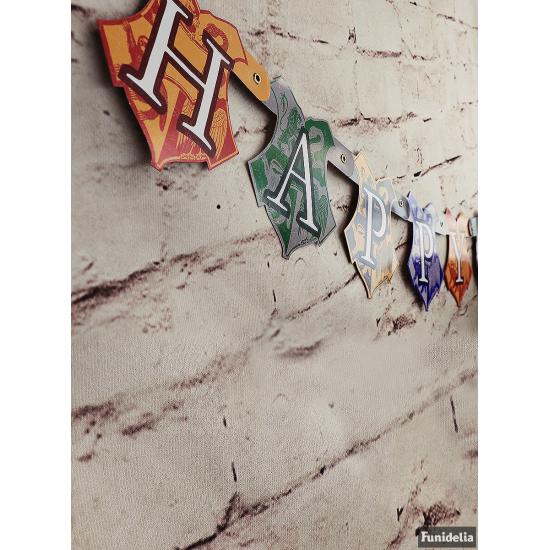 Guirnalda Happy Birthday Harry Potter - Hogwarts Houses Guirnalda Happy Birthday Harry Potter - Hogwarts Houses