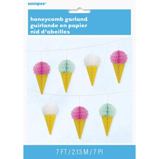 Guirnalda de helados de panel de abeja Guirnalda de helados de panel de abeja